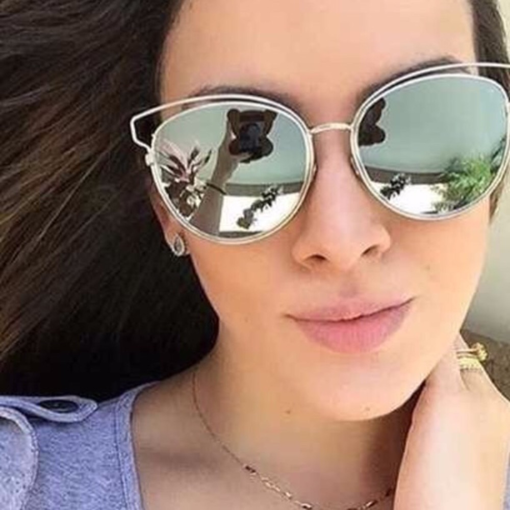 Cateye Silver Polarized Sunglasses 🕶 🌞💕